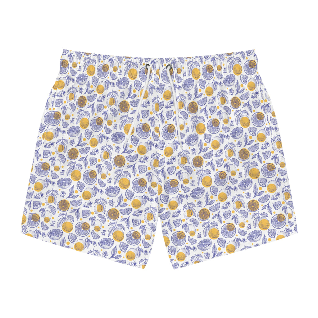 Vibrant Beach Swim Trunks for Summer Fun, Vacation Swimwear, Pool Party Shorts, Gift for Him, AOP Swim Gear