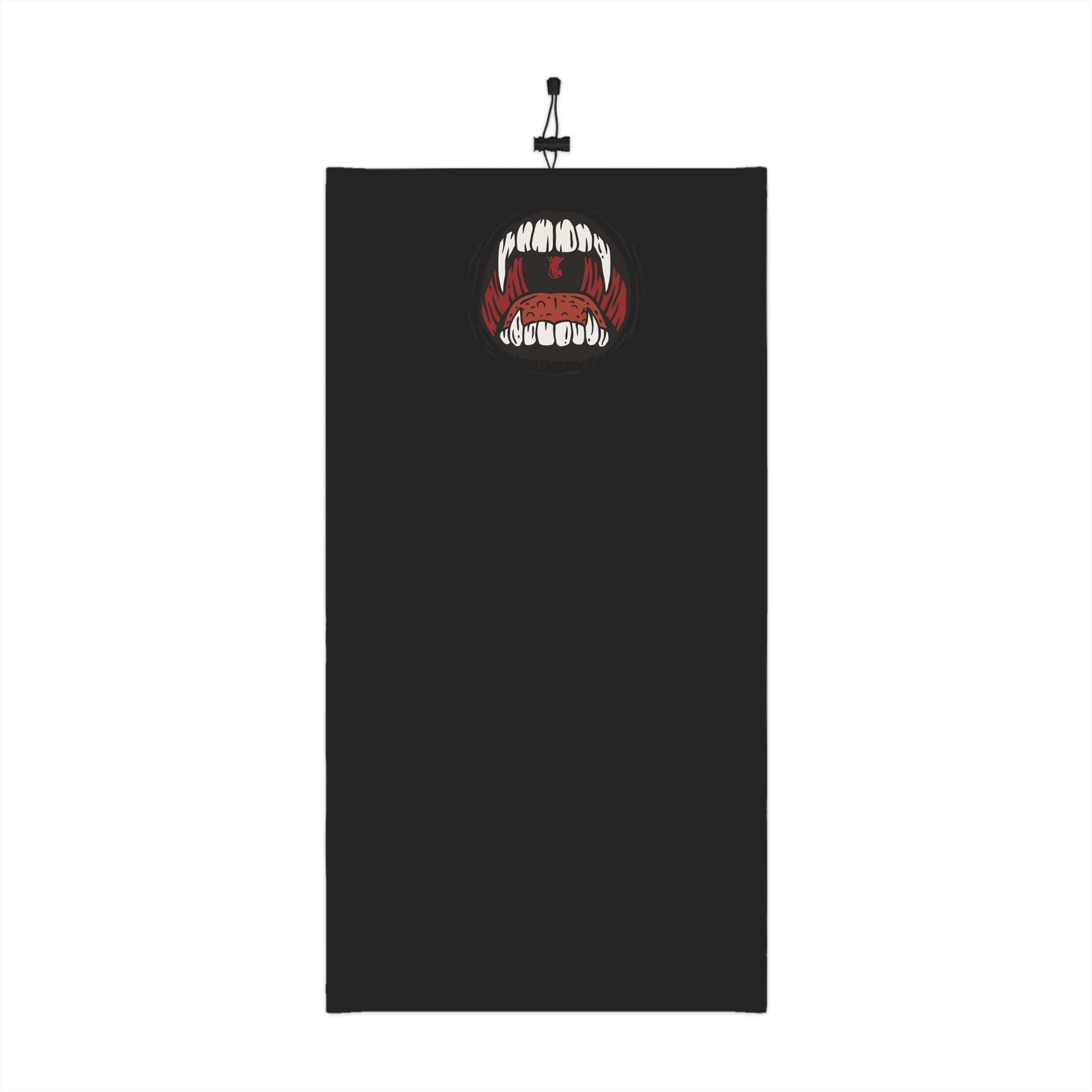 Vampire Fangs Neck Gaiter with Drawstring