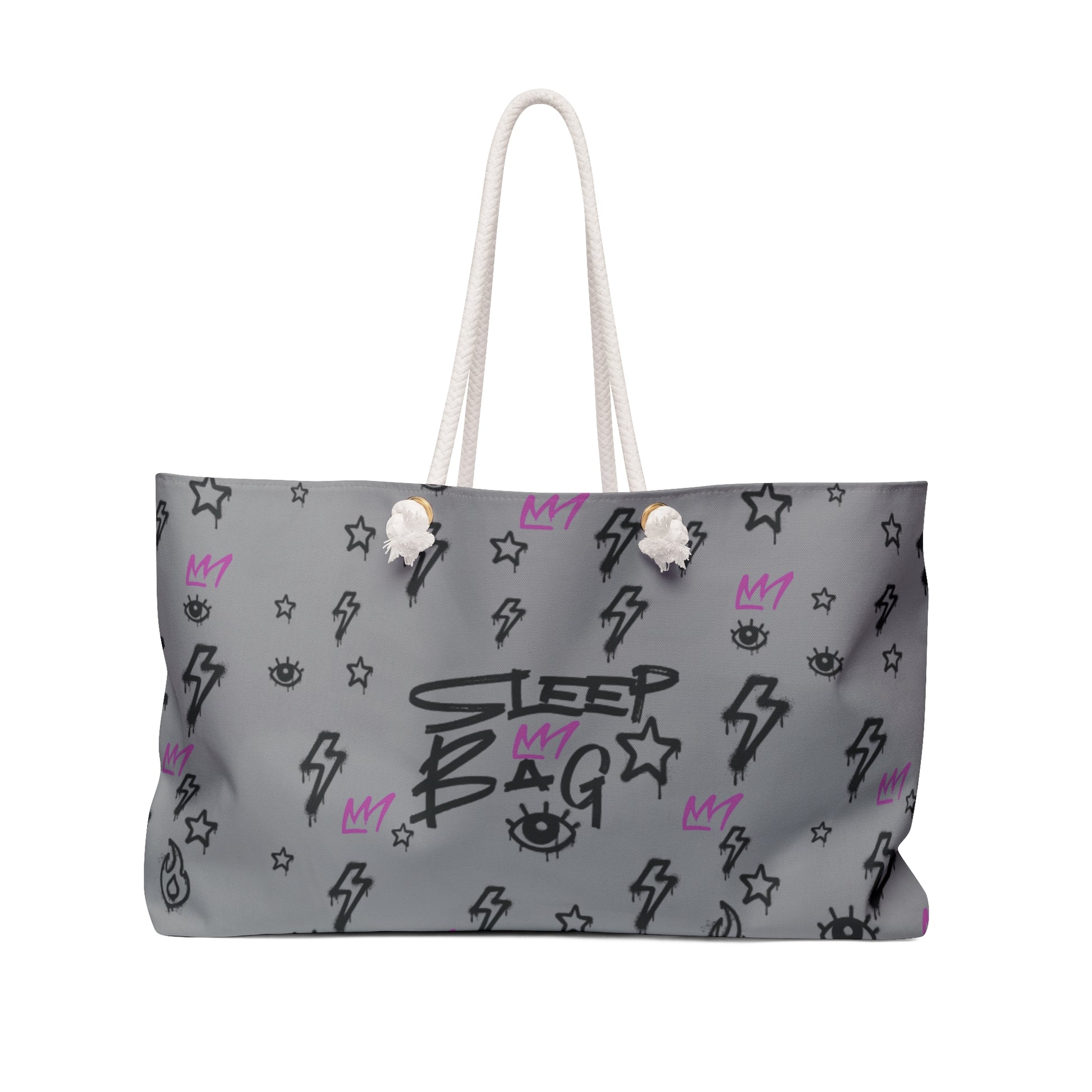 Trendy Sleepover Weekender Bag with Lightning Design