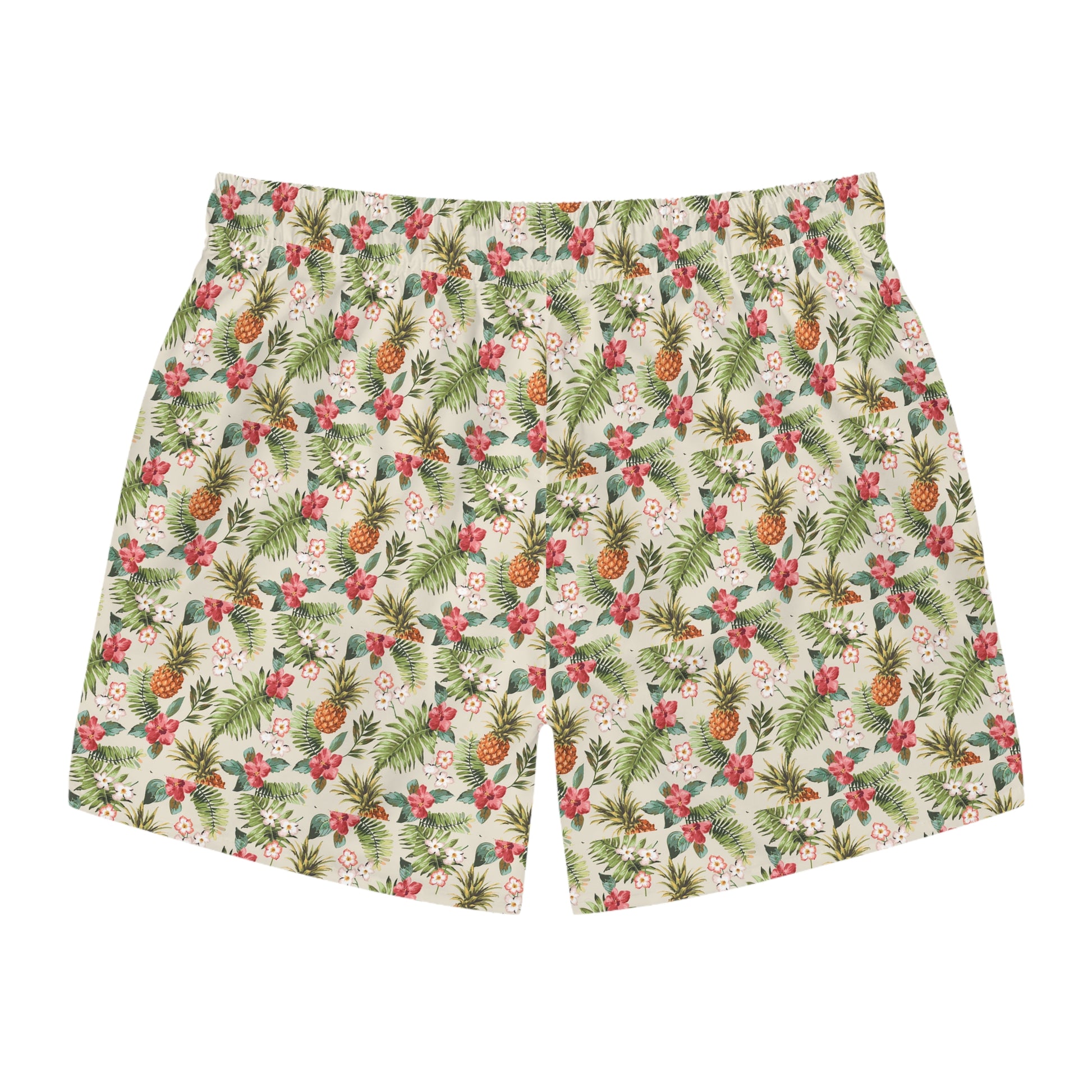 Tropical Print Swim Trunks, Beachwear, Summer Essentials, Vacation Outfits, Poolside Attire, Floral Swim Shorts