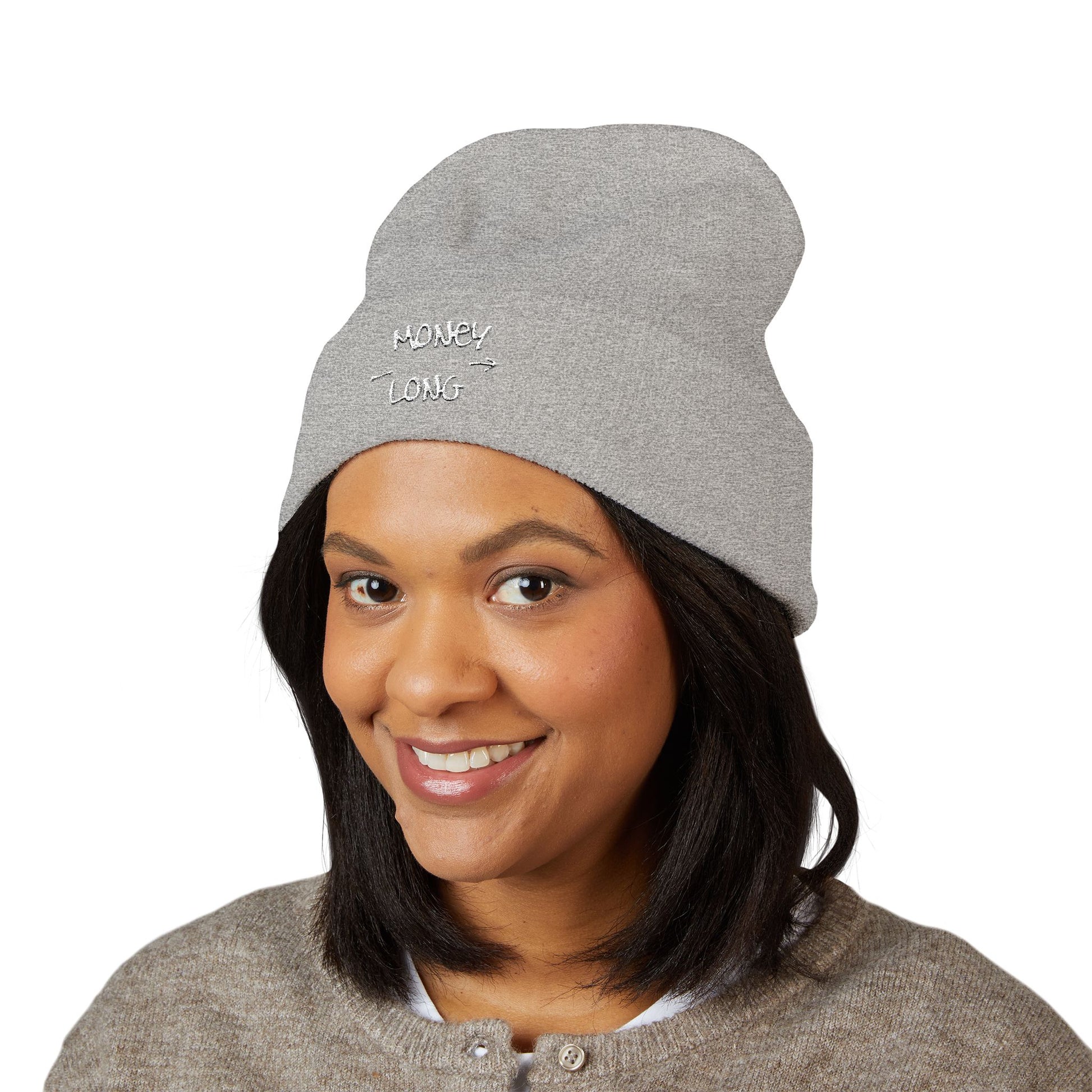 Motivational Long Classic Cuffed Beanie