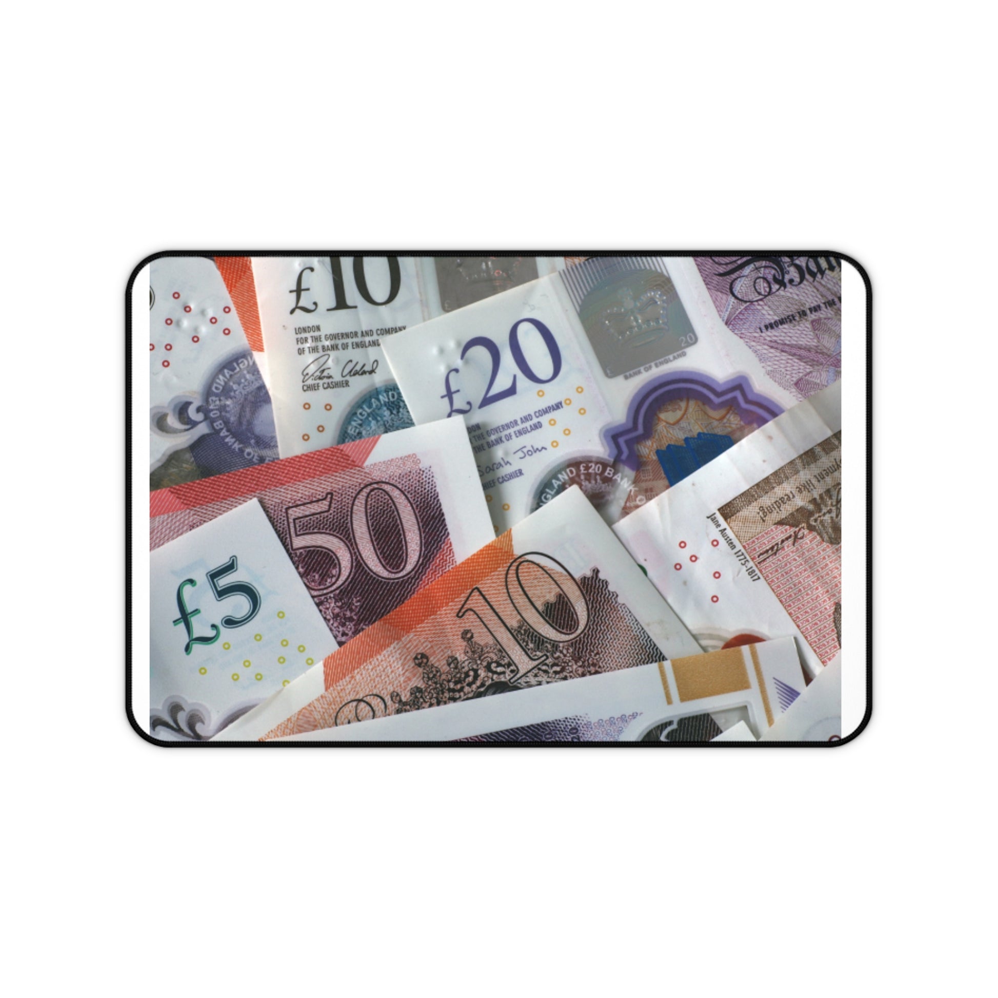 Money-Themed Desk Mat, Office Decor, Gamer Mouse Pad, Financial Gift, Workspace Accessories, Unique Desk Accessories