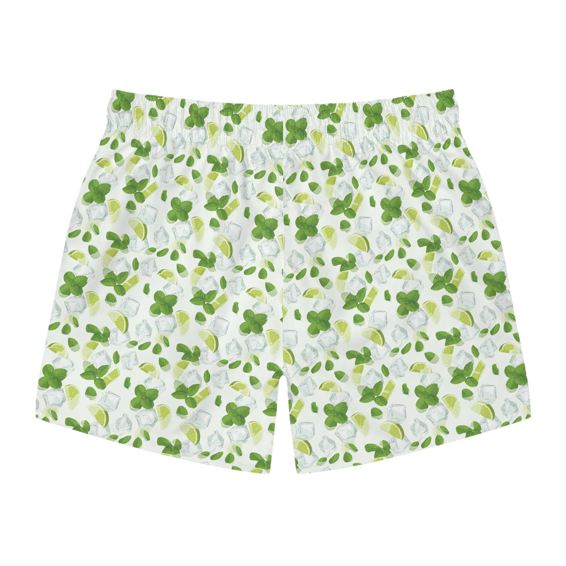 Lush Green Floral Swim Trunks, Tropical Beach Wear, Summer Pool Shorts, Vacation Swimwear, Mens Beach Trunks, Relaxed Fit Swimwear