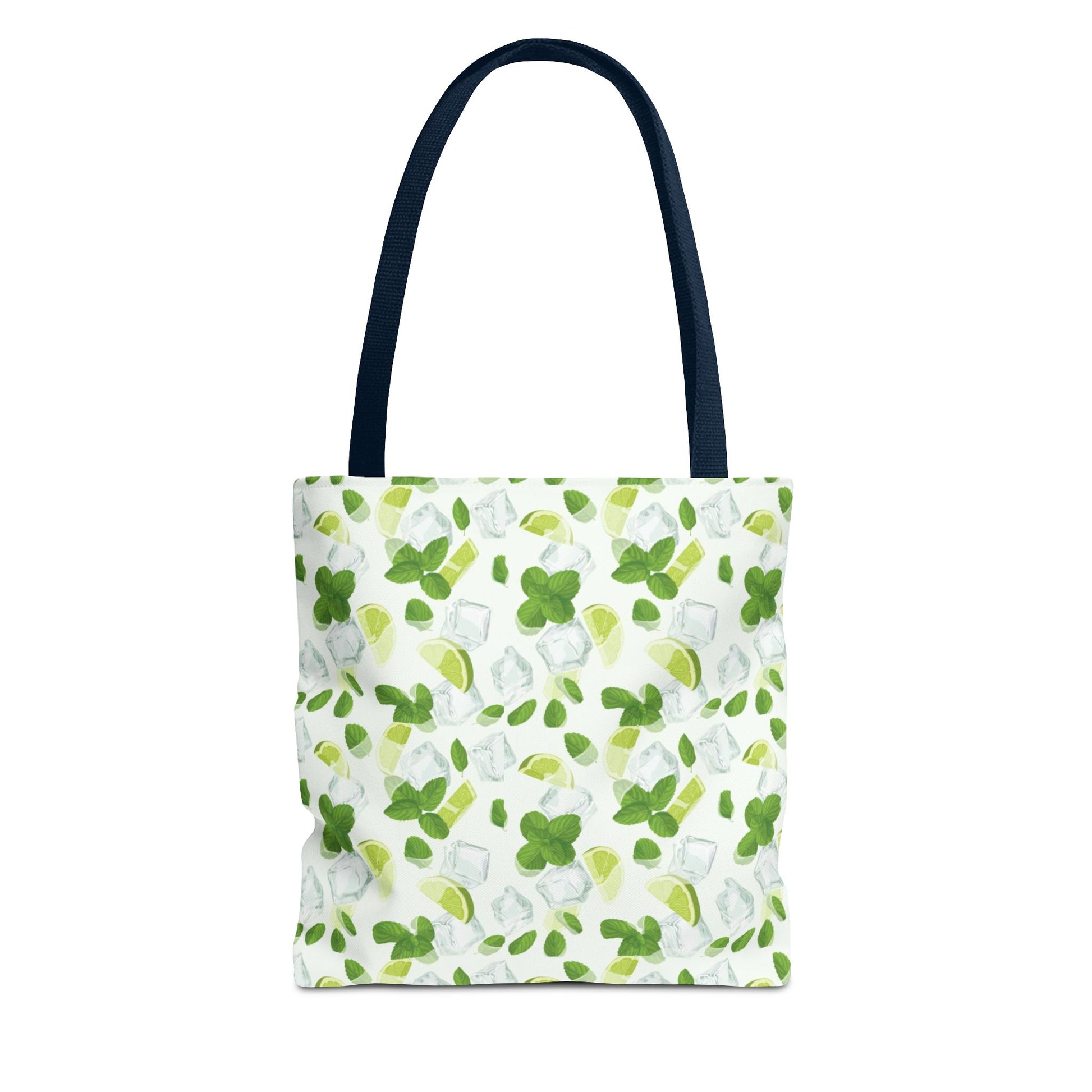 Lime & Leaf Tote Bag, Stylish Grocery Bag, Eco-Friendly Shopping Tote, Summer Bag, Reusable Handbag