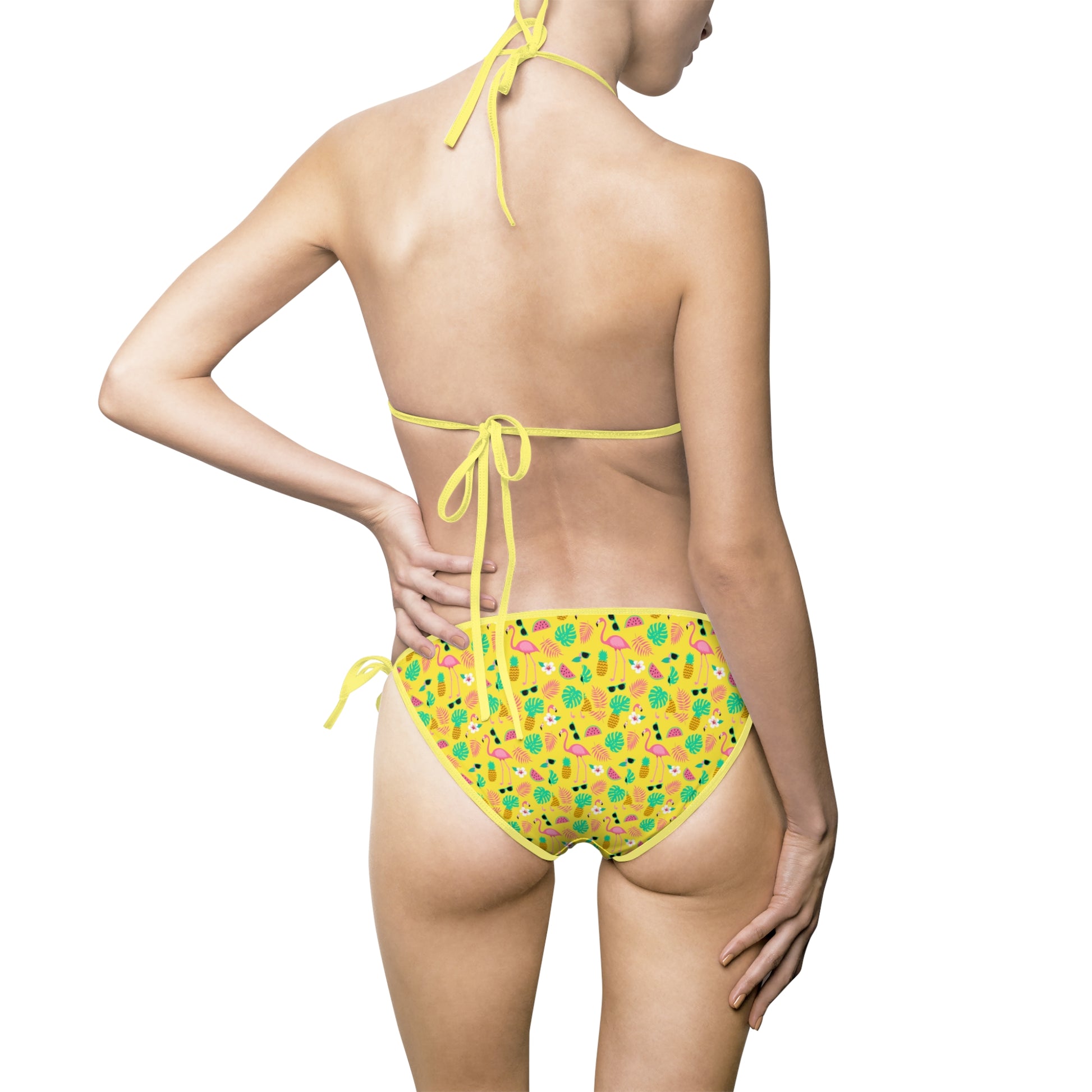 Vibrant Fruit Pattern Bikini, Summer Swimwear, Beach Essentials, Pool Party Outfit, Tropical Vacation Swim