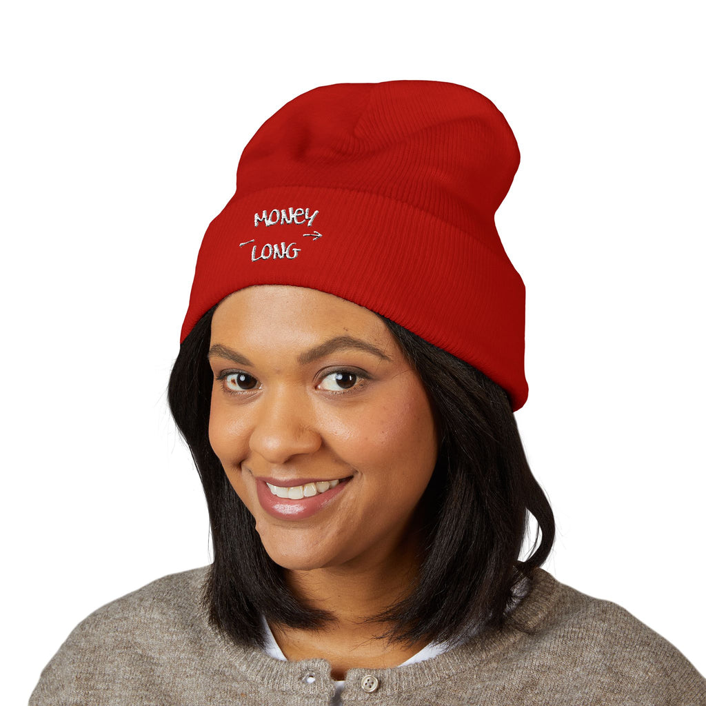 Motivational Long Classic Cuffed Beanie