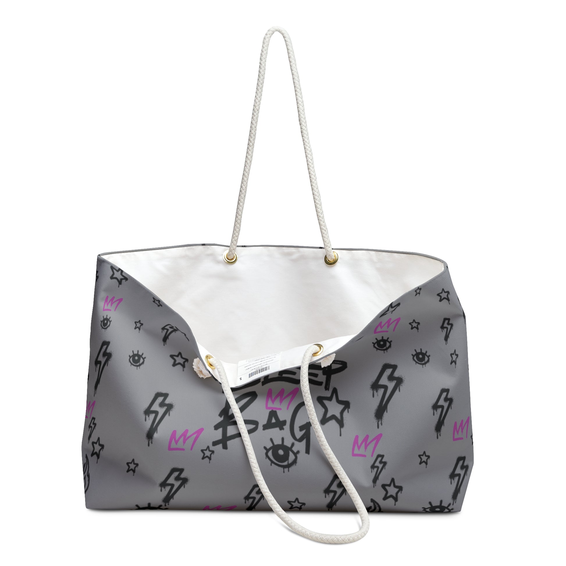 Trendy Sleepover Weekender Bag with Lightning Design