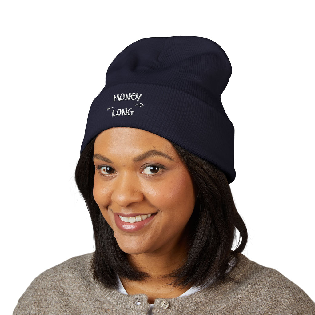 Motivational Long Classic Cuffed Beanie
