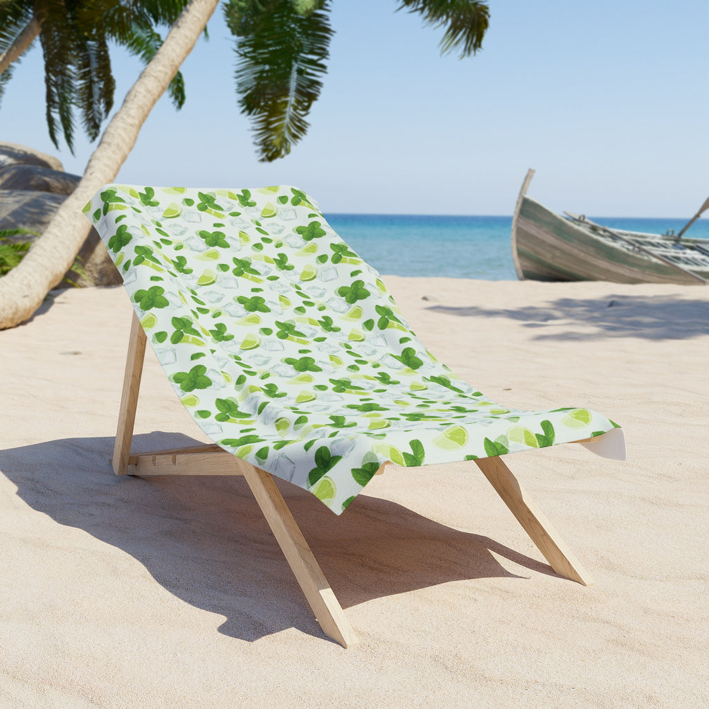 Tropical Leaf Beach Towel, Summer Pool Accessory, Vibrant Outdoor Blanket, Eco-Friendly Towel, Gift for Beach Lovers