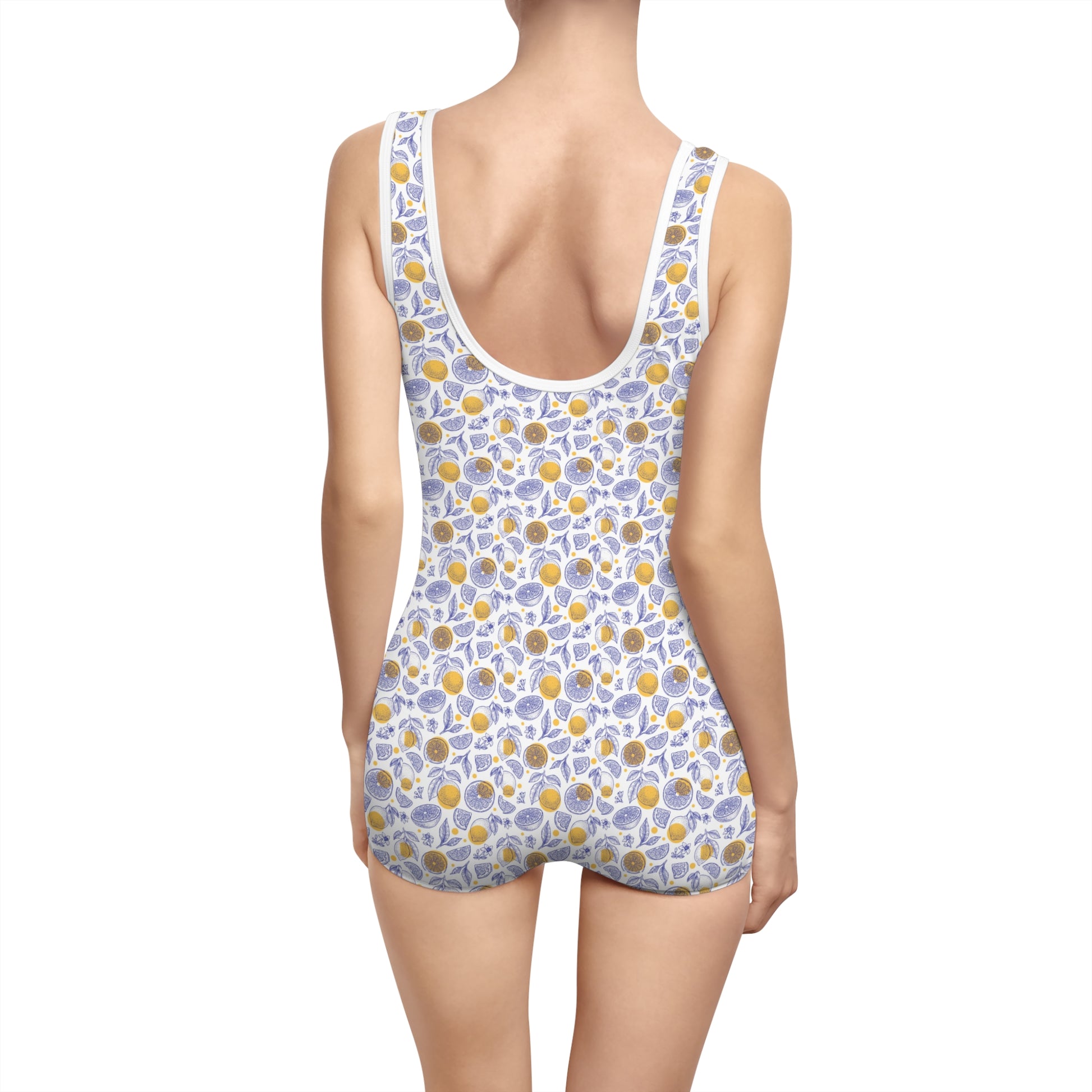 Vintage Floral One-Piece Swimsuit, Retro Bathing Suit, Summer Swimwear, Beachwear, Pool Party Attire