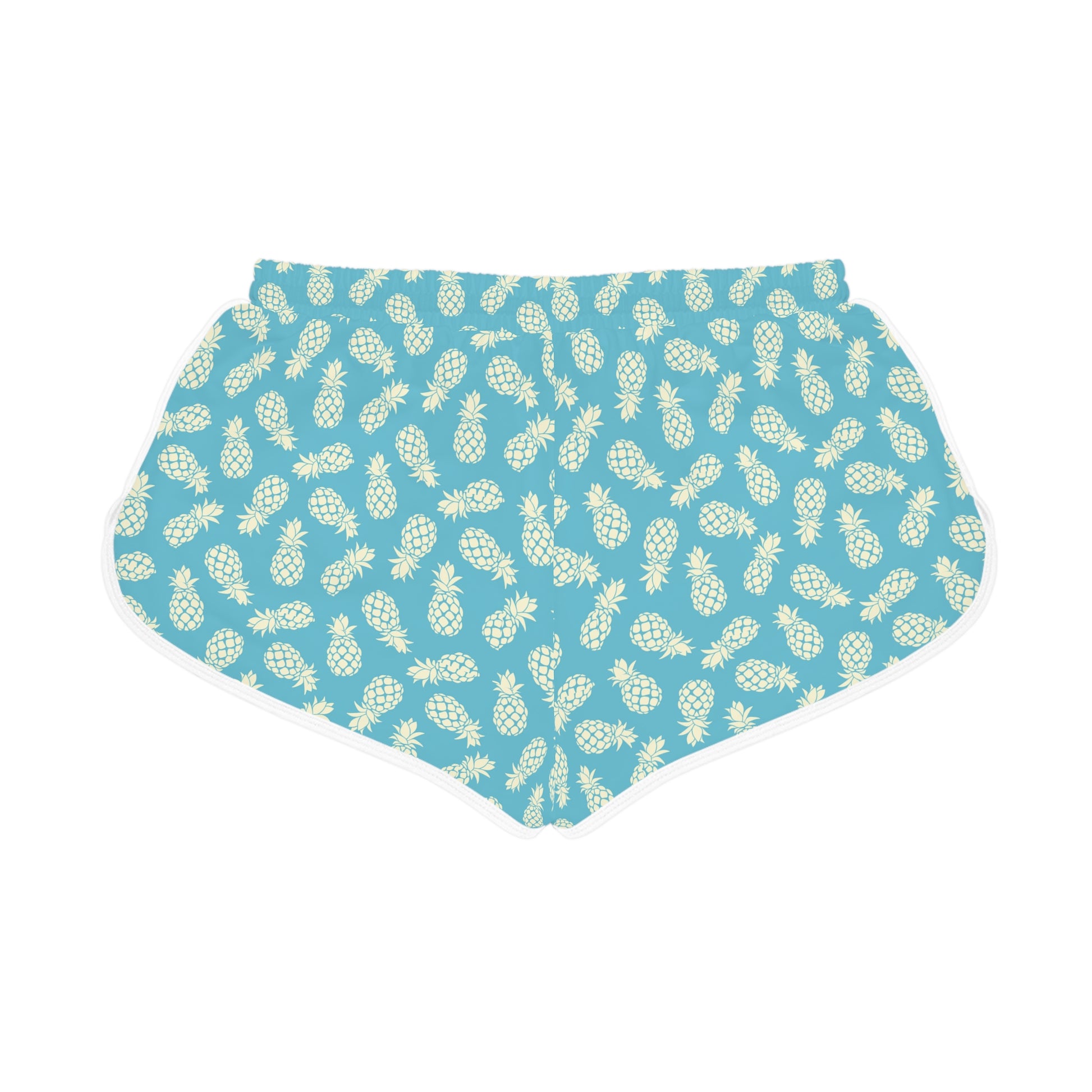 Tropical Pineapple Print Lounge Shorts, Summer Comfort, Beach Wear, Casual Activewear, Vacation Essentials