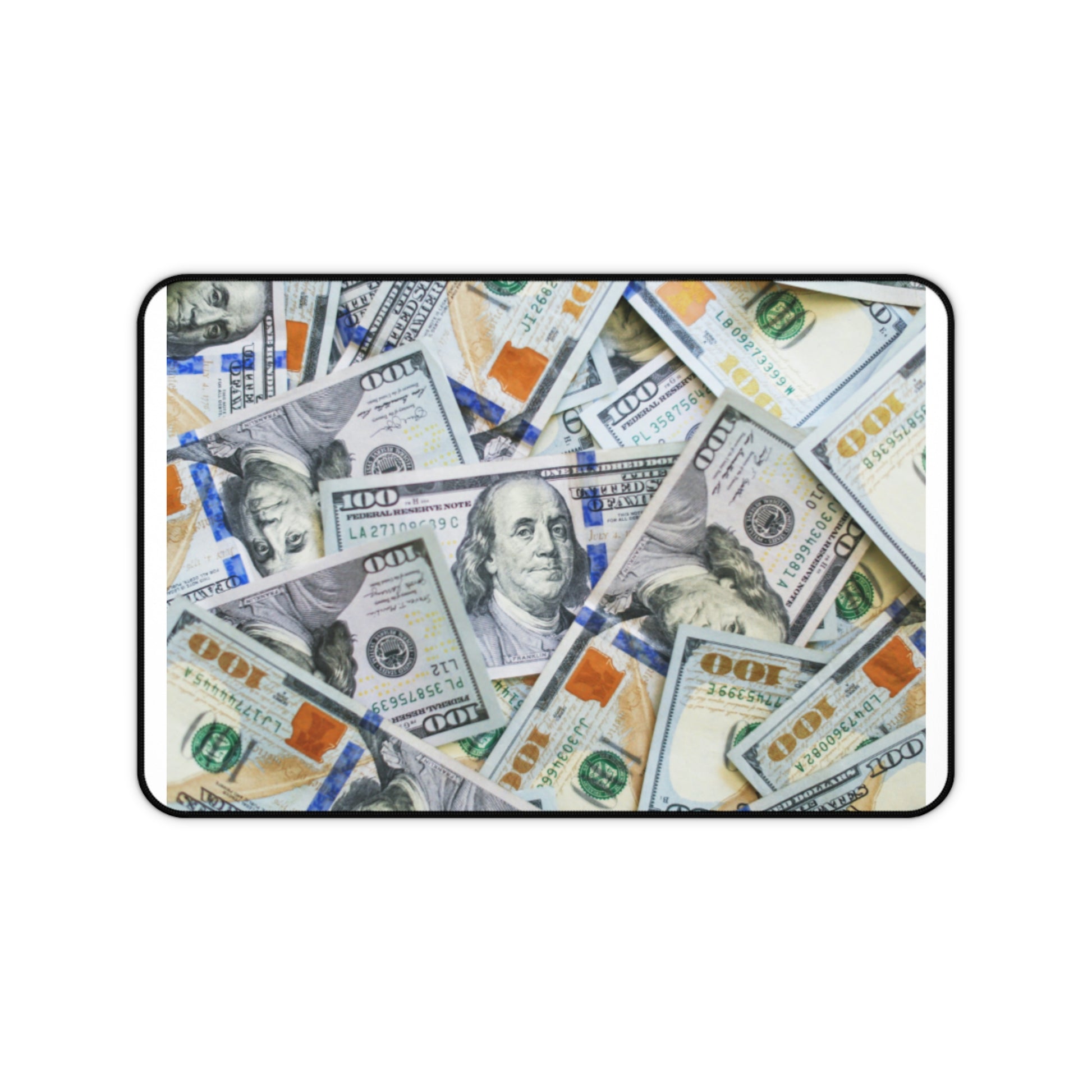 Money Design Desk Mat, Office Decor, Gaming Mouse Pad, Home Office Accessories, Unique Gift for Money Lovers, Stylish Desk Decor
