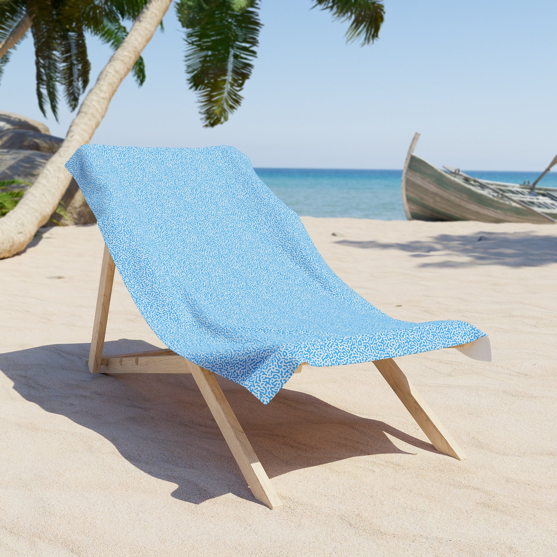 Cozy Ocean Vibes Beach Towel, Soft Summer Towel, Beach Accessories, Poolside Essential, Vacation Must-Have