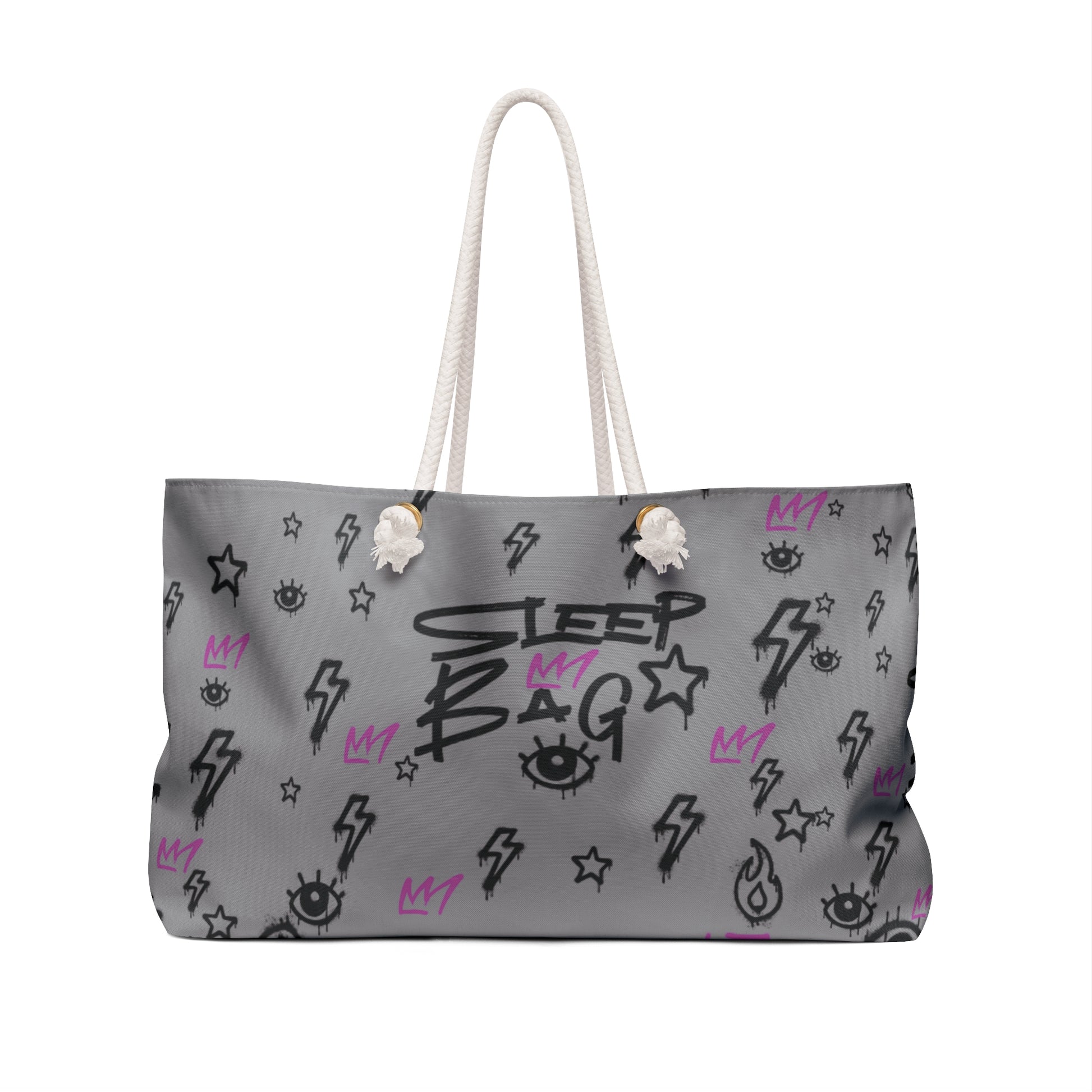 Trendy Sleepover Weekender Bag with Lightning Design