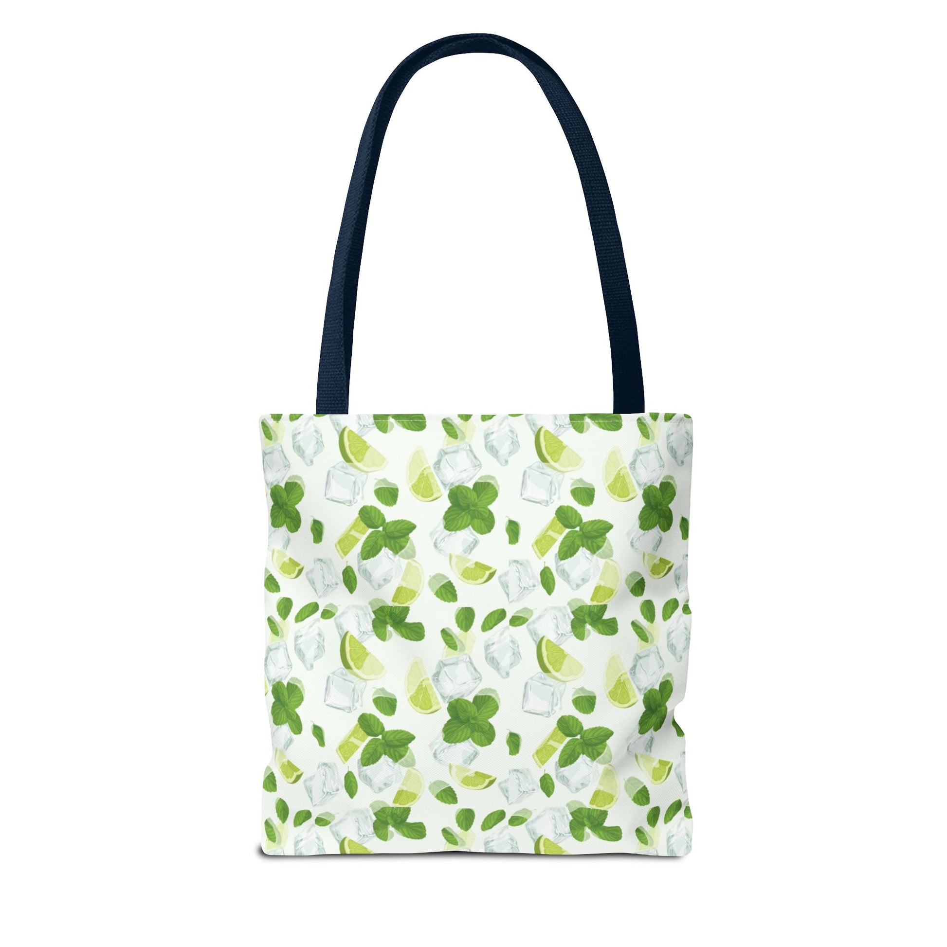 Lime & Leaf Tote Bag, Stylish Grocery Bag, Eco-Friendly Shopping Tote, Summer Bag, Reusable Handbag